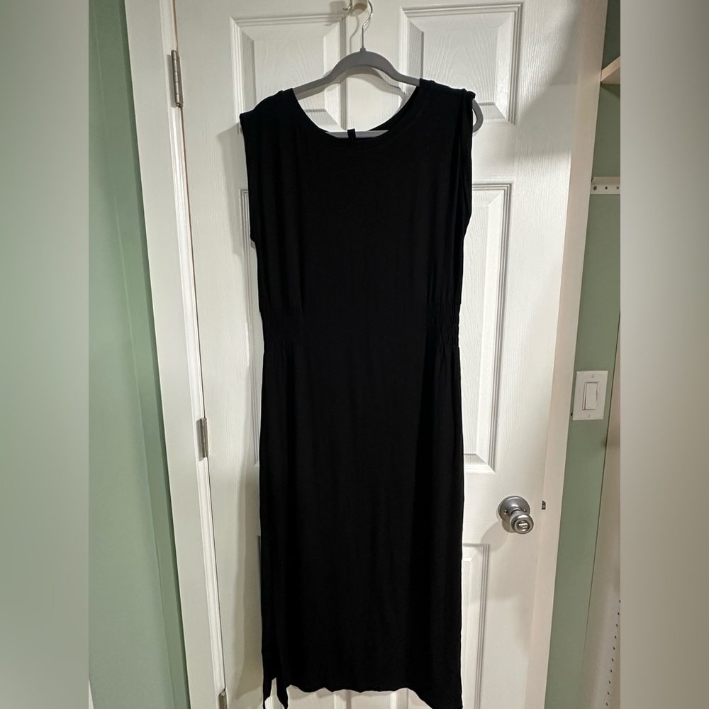 White House Black Market Classic Black Maxi Dress